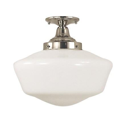 1-Light Antique Brass Taylor Flush / Semi-Flush Mount